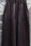 Mutedance 25 Autumn/Winter Elastic Wide Waist Drawstring Casual Pants Series Floral Dye MD-MD25FW75-purple (MD25FW71)